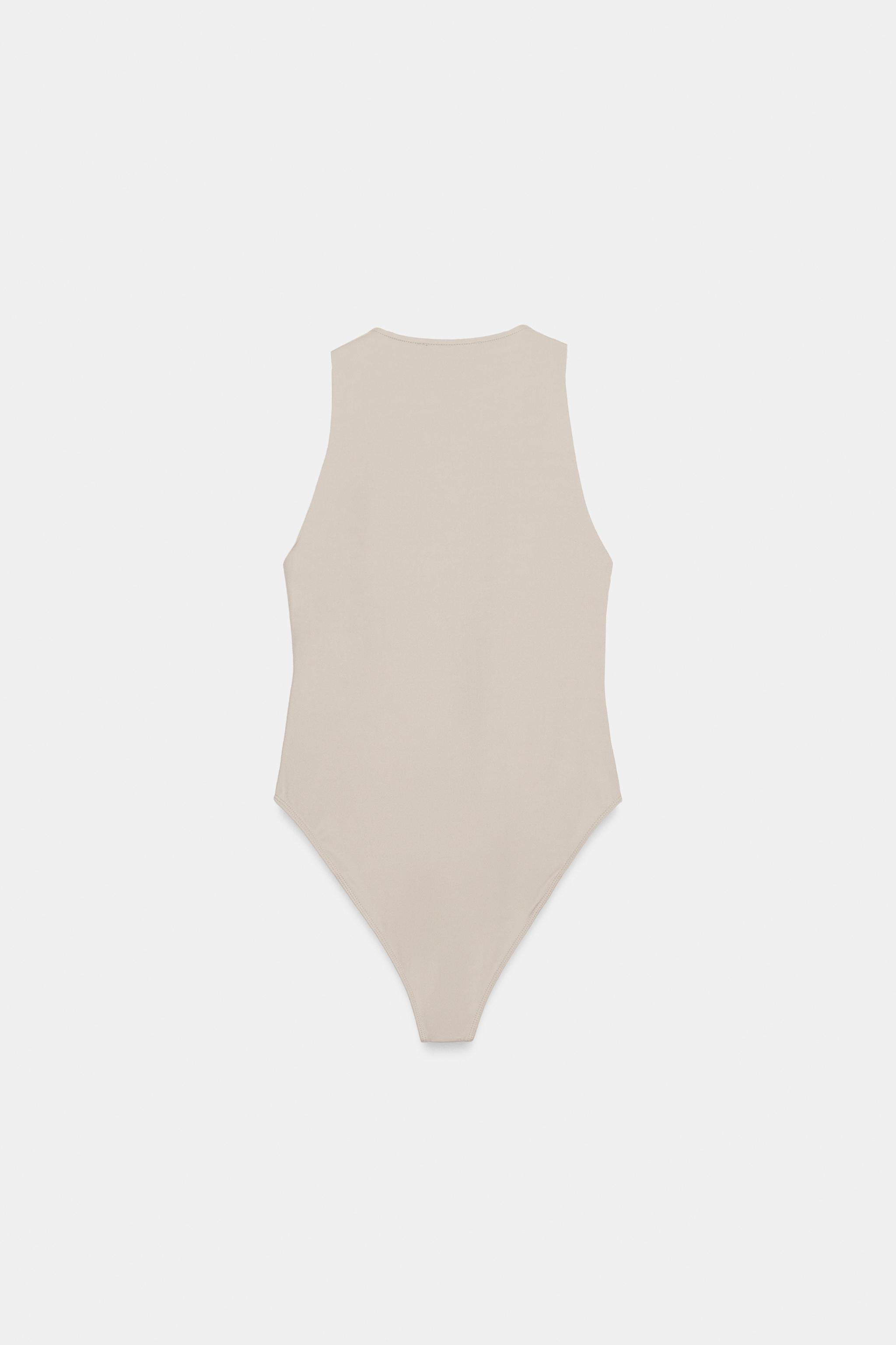 POLYAMIDE HALTER BODYSUIT